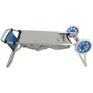 Carrito Playero Porta Reposera Sombrilla Mesa Plegable