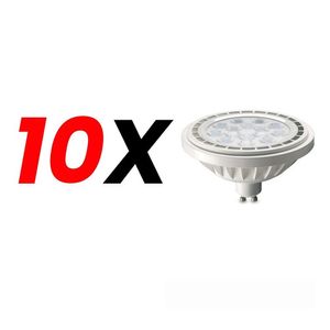 Pack X 10 Lámparas Led Dicroicas Ar111 Candela 12w