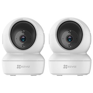 Kit Cámara De Seguridad IP Ezviz WiFi Paneo e Inclinación Inteligente 360 C6N Visión Audio x 2 unidades