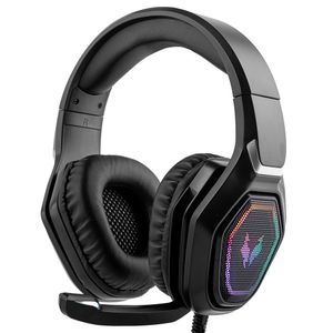 Auriculares Gamer Alpha A8800 Play Microfono Luz RGB Cancelacion Sonido