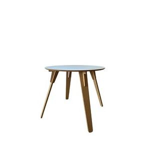 Mesa Nordic Escandinava Roble y Blanco
