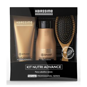 Kit Hairssime Box Nutri Advance Shampoo + Acond. + Cepillo