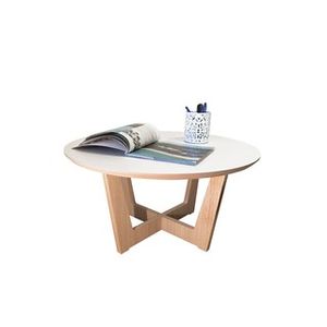 Mesa Ratona Thai Small Color  Blanca y Roble