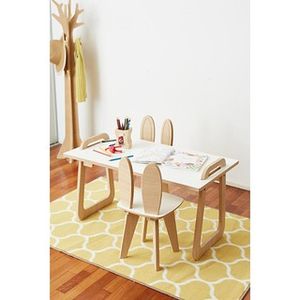 Set  Milano Rabbit Montessori. Color Blanco y Roble
