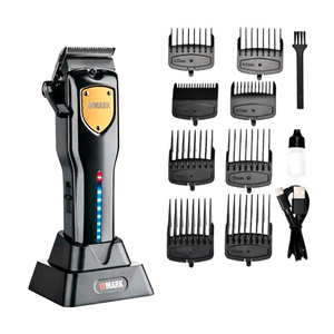 Máquina Cortadora De Pelo Recargable Ng-2043 Wmark Con Base