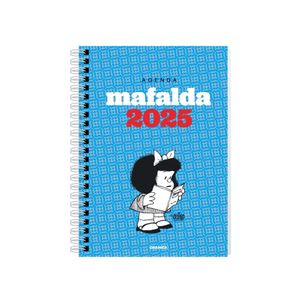 AGENDA MAFALDA 2025 ANILLADA TURQUESA SEMANA A LA VISTA - Quino