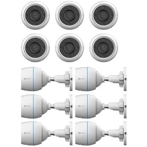Kit Cámara De Seguridad IP Ezviz WiFi 2mp FHD H3C Visión Audio x 6 unidades