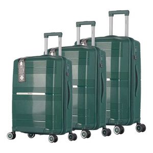 Set de Valijas Dudley D07 Verde - Expandible