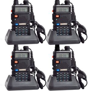 Handy Baofeng UV-5R Kit x4 Bi-Banda 8w c/ Funda Hasta 12km + 8 Baterías y 4 Manos Libres