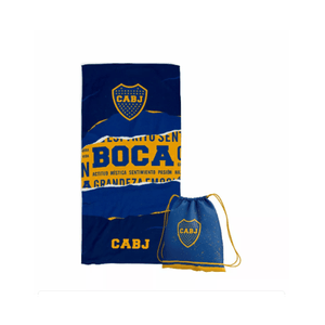 Toallón Boca Juniors con Mochila
