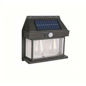 Led con panel solar recargable foco