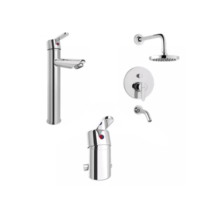 Combo Griferia Baño Peirano Bilbao Lavatorio Ducha Bidet