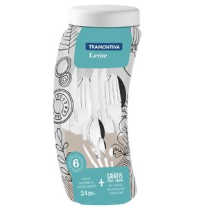 Juego De 24 Piezas Mango De Polipropileno Leme Tramontina 23198/331 Gris