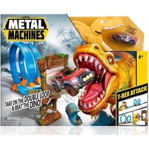 Pista De Autos Juguete Lanzador Machines Metal T Rex Attack