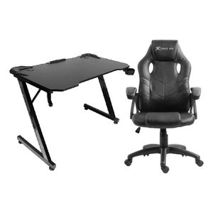 Escritorio Gaming Xtrike-me Dk-02b Y Silla Gc-803 Ergonómica Negra
