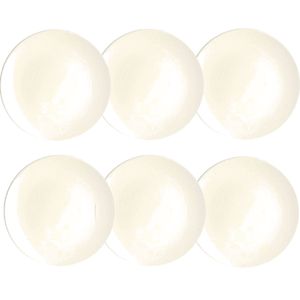 Set x 6 Plato Postre Cerámica 20 Cm Harlek Kuthaya