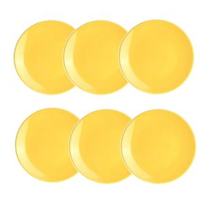 Set x 6 Plato Postre Cerámica 20 Cm Harlek Kuthaya