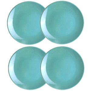 Set x 4 Plato Postre Cerámica 20 Cm Harlek Kuthaya