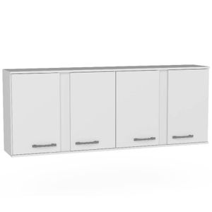 ALACENA ORLANDI BL 615 PREMIUM - BLANCO 4 PUERTAS 2 ESTANTES