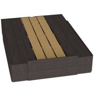 CAMA BOX ORLANDI WE 571 PREMIUM - WENGUE EXTENSIBLE 6 CAJONES