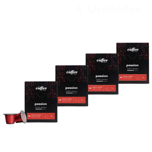 Capsulas de Cafe The Coffee Store Passion Medio x 4 Cajas