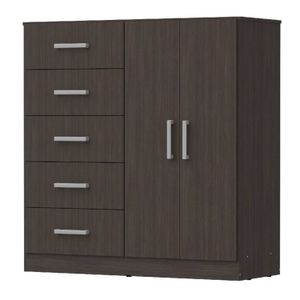 CHIFONIER NORDICA ORLANDI WE 3403 BAHIA - WENGUE 5 CAJONES 2 PUERTA