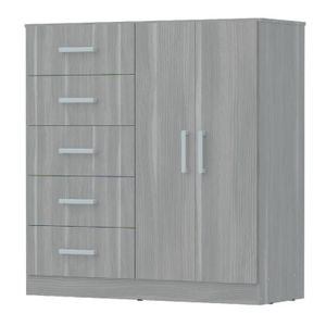 CHIFONIER NORDICA ORLANDI LI 3400 BAHIA - LINOSA 5 CAJONES 2 PUERTA
