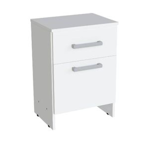 MESA DE LUZ ORLANDI BL 98 BAHIA - BLANCO 1 CAJON 1 PUERTA