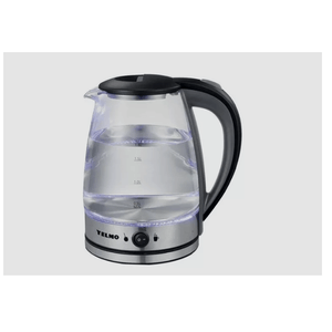 Pava Eléctrica Yelmo de Vidrio Templado 1.8 lts PE-3907 2200 W