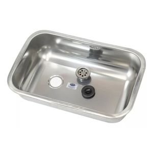 Pileta Bacha Acero Inoxidable Cocina Simple 52 X 32 X 13 Cm