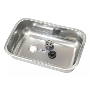 Pileta Bacha Acero Cocina Simple 52 X 32 X 14 Cm