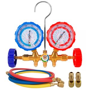 Válvula de Manómetro Gadnic MAN1REF-PRO de Doble Cabeza Fluorada