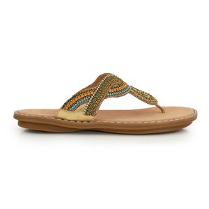 OJOTA MERYN BEIGE SANDALIAS CONFORT CUERO MUJER