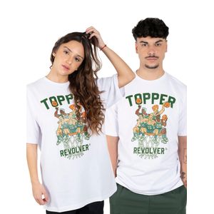 Remera Topper X Revolver Unisex Básquet Blanco