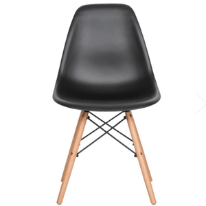SILLA UNICAN DE POLIMERO EAMES NEGRA