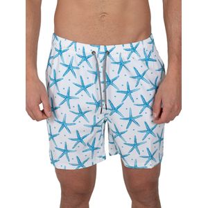 Short de Baño Flash Cristal Hombre Moda Blanco