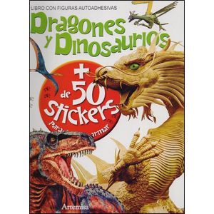 DRAGONES Y DINOSAURIOS + DE 50 STICKERS PARA ARMAR - Moreno, Alberto