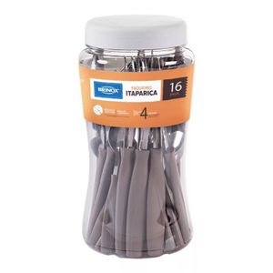 JUEGO DE CUBIERTOS BRINOX DE ACERO INOXIDABLE DE 16 PIEZAS LINEA ITAPARICA (6000499)