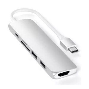 Adaptador Multipuertos Hub Usb C Slim V2 Satechi Para Mac