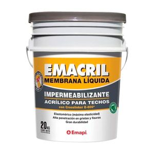 Membrana líquida Emacril para techos blanca 20 kg Emacril