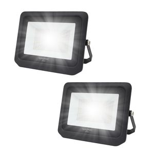 Kit x2 Reflector Led Blanco 100W Exteriores Alta Potencia