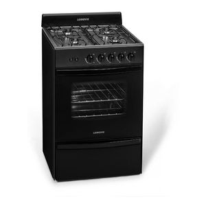 Cocina A Gas Longvie 12331g Grafito 4 Hornallas De 56 Cm