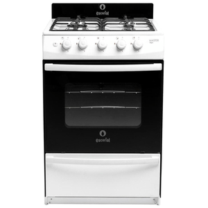 Cocina Escorial Master Style Blanca Electrica & A Gas 4 Horn