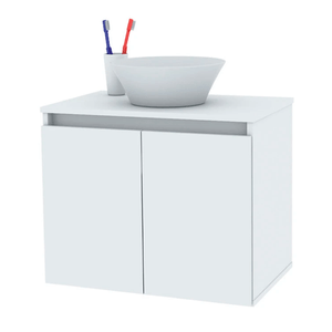 Vanitory Flotante Centro Estant Original Vf6 Blanco