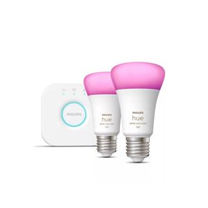 Nuevo Kit Inicio Lamparas + Bridge Philips Hue WCA 9W A60 2set - 929002468810