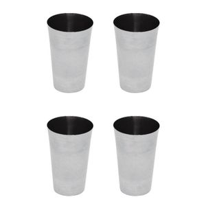 SET X4 VASOS DE 11 CM ACERO INOXIDABLE - NOUVELLE CUISINE
