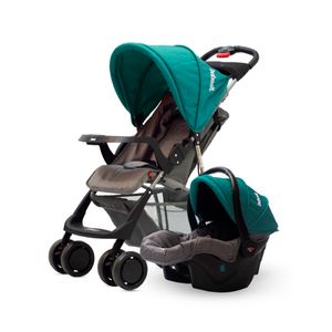 Cochecito Paseo Bebesit Travel System Eos con huevito Verde oscuro