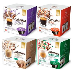 Cápsulas Cabrales Compatible Con Dolce Gusto Pack X4 Sabores