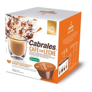 Cápsulas Cabrales Compatible Dolce Gusto Café Con Leche 12un