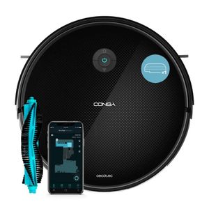 Robot Aspirador Conga 2499 Ultra Genesis. Mapeo. 4 en 1 Aspira, barre y friega. APP Cecotec